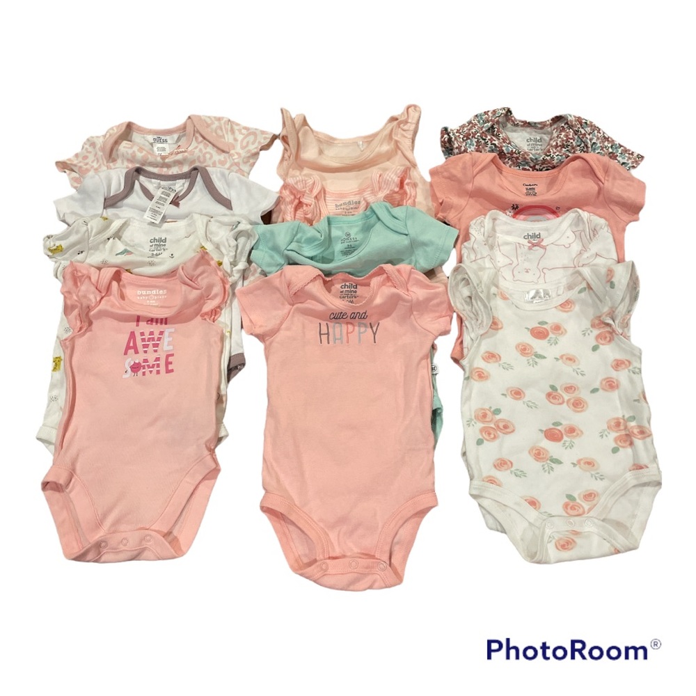 Infant Girl Bodysuit Set 12 Pcs